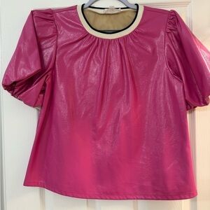 THML Pink and Cream Top